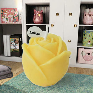 Velas Aromáticas de Cera de Soja Hechas a Mano al por Mayor, con Forma de Flor, para Navidad, Bodas, Cumpleaños, Decoración del Hogar, No Tóxicas - Product Image 3