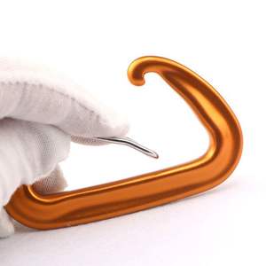 Mosquetón de aluminio 8D con capacidad de carga de 5 kg, tipo D, colores mixtos, para acampar al aire libre, gancho para mochila, uso universal - Product Image 4