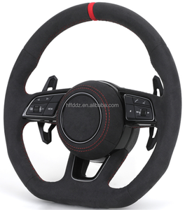 พวงมาลัยหนังแบบเจาะรูครึ่งวง รุ่น Custom <span class=keywords><strong>S</strong></span> <span class=keywords><strong>Line</strong></span> สำหรับ Audi A3 8V A4 A5 A6 A7 B7 B8 B8.5 S3 S4 S5 B9 C7 รวมถึง A8 R8 <span class=keywords><strong>Q3</strong></span> - Product Image 4