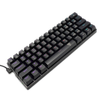 Clavier mécanique de jeu sans fil RGB rétro-éclairé, portable, double mode, 60%