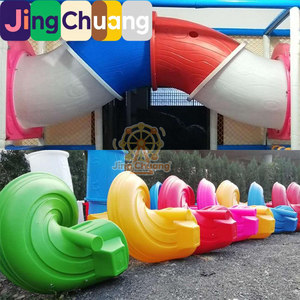 Tobogán de agua de plástico en espiral tipo S individual y doble para jardín de infantes, accesorios de tobogán para niños, de fábrica. - Product Image 3