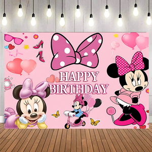<span class=keywords><strong>Minnie</strong></span> & Mickey Mouses Bannière Toile <span class=keywords><strong>de</strong></span> Fond Enfants Fête Joyeux Anniversaire Décorations Mickey Bannière Toile <span class=keywords><strong>de</strong></span> Fond - Product Image 3