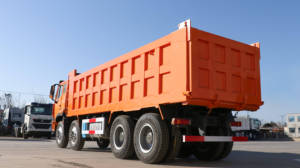 รถบรรทุกมือสอง Sinotruk Howo NX 8x4 แบบดัมพ์ พร้อมผ้าใบคลุมไฟฟ้า คุณภาพสูง ราคาดี รถบรรทุกสำหรับงานหนัก ขาย - Product Image 3
