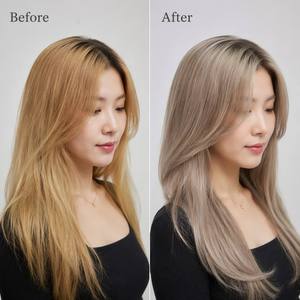 High-End Nordic Ash <b>Blonde</b> <b>Hair</b> <b>Dye</b> - Professional Cool Tone Series - Long Lasting & No Yellowing - Product Image 5