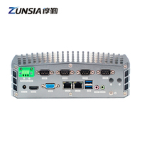 Zunsia Intel Alder Lake N100 N200 N300 N305 Mini caja de la computadora Itx 2LAN 6Com EDP DDR4 VGA Fanless Embedded Industrial Mini Pc