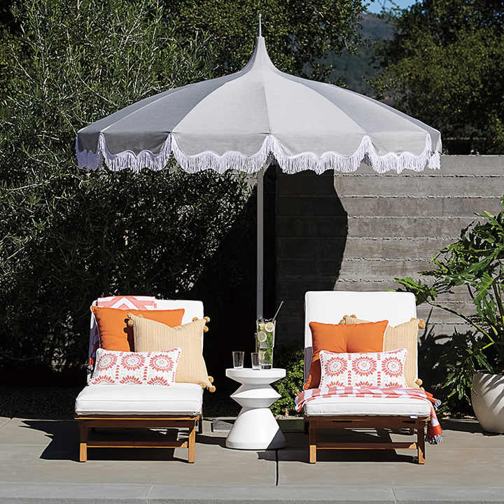 large logo patio umbrellas 8' x 8' Custom Saville Square | Anti rust powder coated Aluminum frame with 8 Aluminum ribs for durability Personalized 84 inch Wind Proof