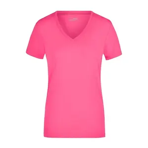 Camiseta Elástica con Cuello en V para Mujer, Merchandising Personalizado - Product Image 4
