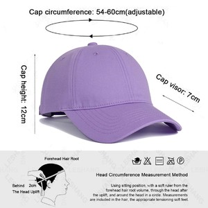 Stilvolle Mehrfarbige Einfarbige Premium Komfortable Anpassbare Tägliche Casual Streetwear Baseballkappe für Draußen - Product Image 3