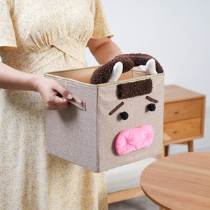 Boîte de rangement en tissu au design de dessin animé mignon <span class=keywords><strong>pour</strong></span> jouets, panier carré pliable <span class=keywords><strong>pour</strong></span> vêtements sales, organisation de la maison - Product Image 5
