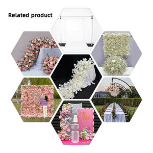 Promesse nouvelle pièce maîtresse de table Design pour mariage coureur de fleurs artificielles fleurs artificielles naturelles - Product Image 5