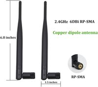 Antenne externe personnalisée double bande 824-960 MHz 1710-2700 MHz 2G 3G 4G 5G SMA Mâle 154 mm Câble RF Pigtail en vrac