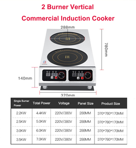 2 años de garantía 3500W Flat Commercial Esay Control Hot Plate Hob Cocina de <span class=keywords><strong>inducción</strong></span> eléctrica con fabricante <span class=keywords><strong>profesional</strong></span> - Product Image 2