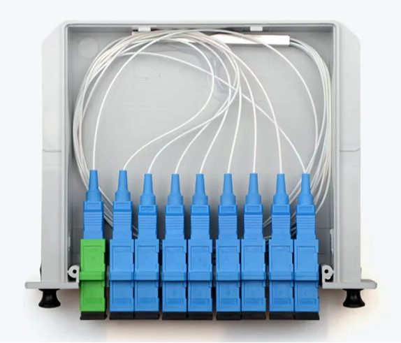 Factory supply  IP65 ftth 1x2 1x4 1x8 1x16 1x32 1x64 1x128 internet fiber optic/optico spliter/divisor 1x24 1x12 plc splitter