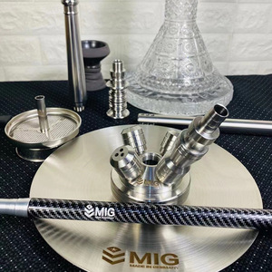 Fournisseur d'usine : Ensemble de chicha multi-tuyaux en acier inoxydable MIG allemand avec miroir et accessoires pour chicha - Product Image 5