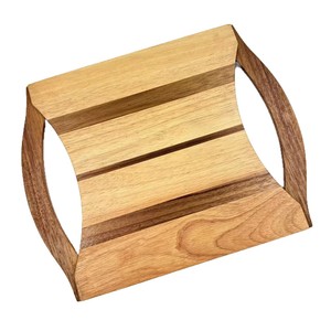 Acacia Wood Spliced <b>Rubber</b> Wood Cutting Board 35.5x28.3x1.5cm Rectangle Double Sided Kitchen Steak Chopping <b>Block</b> - Product Image 2