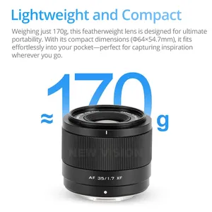 Objectif d'appareil photo Viltrox APS-C AF 35 mm F1.7 Air, mise au point automatique, objectif à grande ouverture, longueur focale, image humaine - Product Image 5