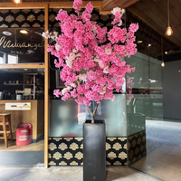 Tik Tok YouTube Instagram Dernières tendances en matière de plantes en pot personnalisées, bonsaï, cerisier artificiel rose et blanc pour la décoration intérieure