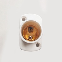Douille de lampe carrée E14 à vis, petite taille, en bakélite, tension 110-240V ; Douille de lampe E14 pour affichage