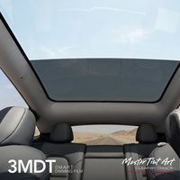 Kaca Film Mobil Elektrik 3MDT Switchable Self Healing Privacy Glass Perlindungan UV IR untuk Tesla Panoramic Roof PW85 OEM