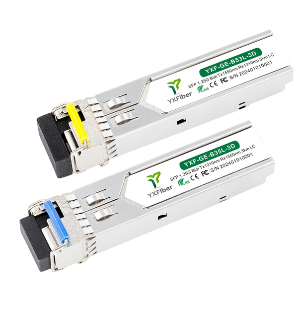 1.25G Single Fiber SFP Transceiver BIDI Gigabit Ethernet Module 3-180km