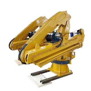 Small electric Floating 5 ton 10 ton Deck Crane Hydraulic Marine Knuckle Boom Crane For deck