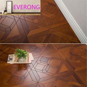 Parquet en bois de chêne massif de style français vintage Parquet en teck de 15mm d'épaisseur Plancher d'ingénierie par clic en vente directe en usine - Product Image 6