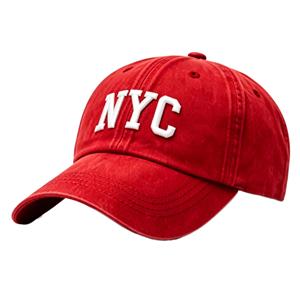 <span class=keywords><strong>Casquette</strong></span> de baseball en coton lavé brodée <span class=keywords><strong>NYC</strong></span>, <span class=keywords><strong>casquette</strong></span> de papa vintage non structurée, <span class=keywords><strong>casquette</strong></span> trucker à visière incurvée réglable pour hommes et femmes - Product Image 4