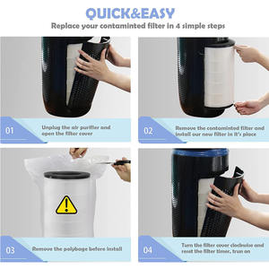 Filtre de rechange compatible avec les modèles <span class=keywords><strong>HoMedics</strong></span> purificateur d'air AP-T30 AP-T30WT pièce AP-PET35 AP-PET35FL filtre AP-T30FL - Product Image 5