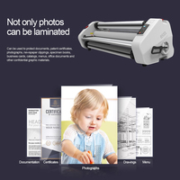 Plastifieuse de photos de bureau automatique pour formats de papier A1 A2 A4 A3 A5 A6 Caractéristiques du rouleau à chaud et à froid pour une utilisation au bureau
