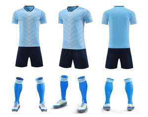 批发 100% 涤纶男女通用足球训练球衣套装 - Product Image 1