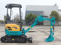 Excavadora de Orugas U17 de 2 Toneladas, Miniexcavadora U17 para Construcción con Buen Precio