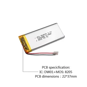 Li-polymer Cells Factory Supply Air Cleaner Batteries UFX 503070 1200mAh 3.7V Curved Li-ion Polymer Battery