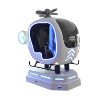 Simulador DE TIRO DE VUELO 9D VR de diseño bonito que funciona con monedas para interiores y exteriores para centros comerciales, ocasiones públicas, fibra de vidrio duradera