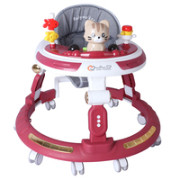 Marche-bébé réglable en hauteur pour les tout-petits de 6 à 18 mois, design pliable avec fonction anti-basculement, jouets pour bébés