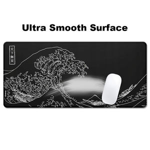 Vague noire personnalisée <span class=keywords><strong>de</strong></span> Kanagawa surface ultra lisse XXL grand <span class=keywords><strong>tapis</strong></span> <span class=keywords><strong>de</strong></span> <span class=keywords><strong>souris</strong></span> <span class=keywords><strong>de</strong></span> bureau <span class=keywords><strong>de</strong></span> jeu étendu <span class=keywords><strong>tapis</strong></span> <span class=keywords><strong>de</strong></span> <span class=keywords><strong>souris</strong></span> avec bords cousus - Product Image 6