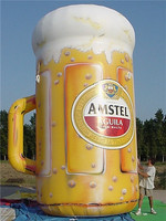 Verre à Bière gonflable, bouteille de bière géante, gonflables publicitaires K3028-2