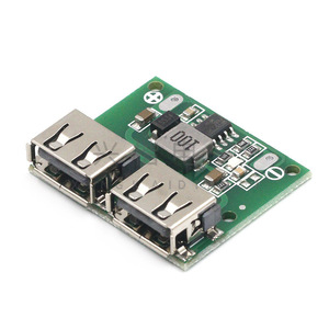 แบบ USB คู่แบบ12V 24V ถึง5V ที่ชาร์จในรถยนต์ DC-DC 3A โมดูลตรวจสอบแรงดันไฟฟ้าชาร์จเร็ว - Product Image 1