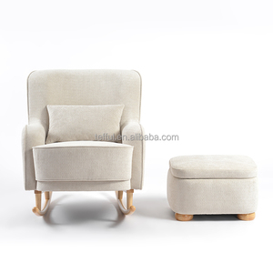 Chaise berçante d'allaitement en bois pour bébé, confortable et économique, personnalisable - Product Image 5