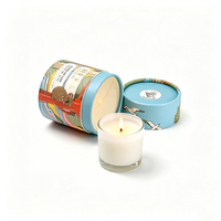 Boîte-cadeau cylindrique personnalisée pour bougie parfumée, emballage écologique en tube rond pour bougies