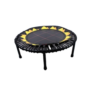 Trang chủ tập luyện trong nhà Trampoline với dây đai đàn hồi khung thép đường kính 1.3m tùy chọn gấp cho trẻ em gái và trẻ em trai - Product Image 1