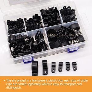 Mankk Cable Clips 306Pcs R Type U Shape Nylon Cable Management Set With Screws For Wire Fixing - Product Image 3