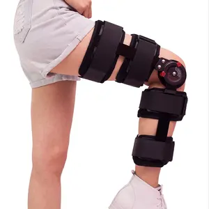 Verstelbare medische vergrendeld rom post op scharnierende knie brace