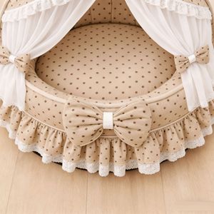 Venta Directa <span class=keywords><strong>de</strong></span> Fábrica, Cama para Gatos con Diseño <span class=keywords><strong>de</strong></span> Princesa, Nido <span class=keywords><strong>de</strong></span> Gato con Encaje, Artículos para Mascotas, Linda Cama para Gatos con Diseño <span class=keywords><strong>de</strong></span> Princesa, Universal para las Cuatro Estaciones - Product Image 4