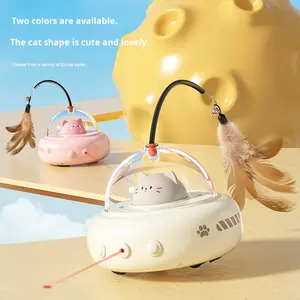 Jouet électrique <span class=keywords><strong>intelligent</strong></span> pour chat, plume laser automatique, bâton de taquinerie, divertissement, ennui, mouvement interactif pour animaux de compagnie. - Product Image 4