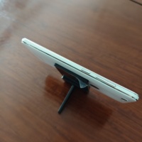 Support de téléphone portable en acrylique noir en forme de taille, support de smartphone de bureau pour comptoir de vente au détail, bureau et maison