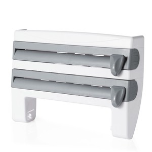 Offre Spéciale 3 en 1 <span class=keywords><strong>Alimentaire</strong></span> Wrap Distributeur Cutter Feuille Cling <span class=keywords><strong>Film</strong></span> Multifonction Wrap Distributeur En Plastique Sharp Wrap Distributeur Cutter - Product Image 2
