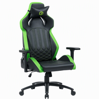 Chaise de jeu ergonomique pivotante inclinable de haute qualité, style moderne, accoudoirs réglables, vérin à gaz 3 positions, tissu détachable