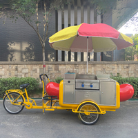 Gerobak Jajanan Hot Dog Mobile Outdoor Laris Manis, Harga Pabrik untuk Dijual di Eropa