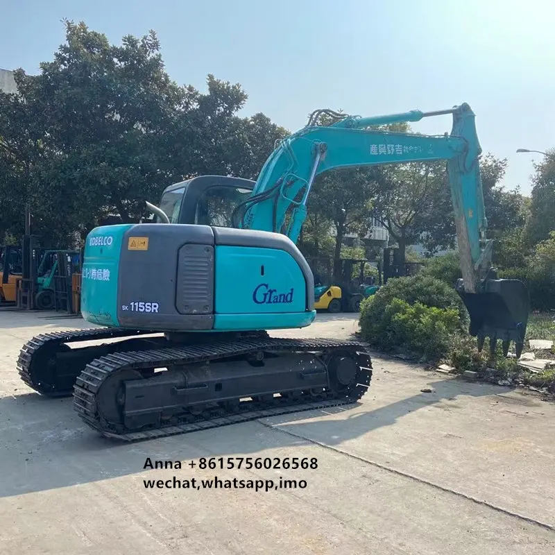 Originele Japan Kobelco SK115SR Kleine Gebruikt Digger Graafmachine