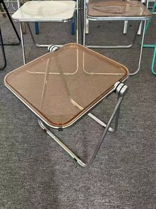 Modern Katlanabilir Yan Sehpa, Akrilik Üst Tabla ile Oturma Odası, Yatak Odası, Ofis Kullanımı İçin - Product Image 3